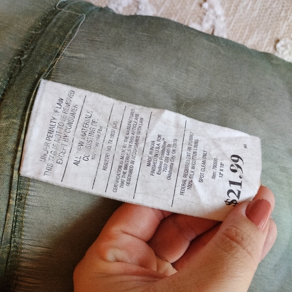 Embroidered Embellished Tasseled Cushion - Picture 4 of 13